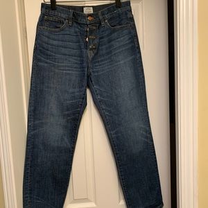 J.Crew StraightAway Jean, size 26, button front